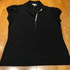 Size xL black Burberry golf shirt